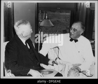 Franklin D. Roosevelt et de John Nance Garner à Uvalde, Texas 196053 Banque D'Images