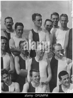 Franklin D. Roosevelt avec Harvard Catégorie de 1904, photo de groupe dans la région de Nantasket Beach, Massachusetts 195358 Banque D'Images