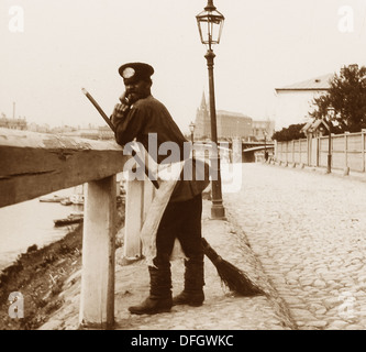 Rue de Moscou La Russie au début des années 1900, plus propre Banque D'Images