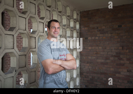 Adrian Morley, Salford Red Devils de Rugby à XIII Banque D'Images