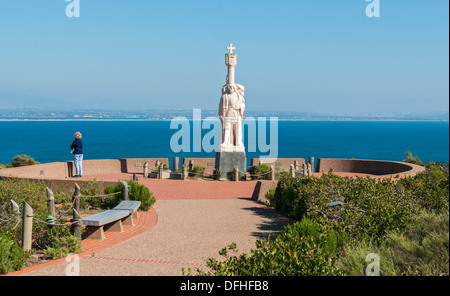 La Californie, San Diego, Cabrillo National Monument, statue de Juan Rodriguez Cabrillo Banque D'Images