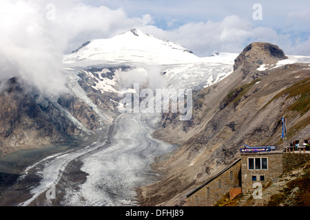 L'Autriche, Pasterze glacier plus étendue Banque D'Images