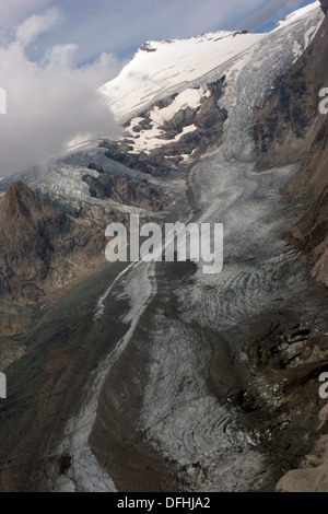 L'Autriche, Pasterze glacier plus étendue Banque D'Images