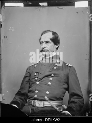 Portrait du général David Hunter, un éminent général de l'Union pendant la guerre de Sécession, capturé dans une photographie historique. Banque D'Images