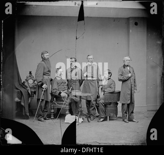 Le général David Hunter, officier de l'Union pendant la guerre de Sécession, est représenté dans cette image historique. Hunter a joué un rôle clé dans les opérations militaires et le leadership pendant la guerre. Banque D'Images