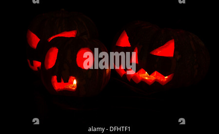 Les citrouilles pour Halloween Banque D'Images