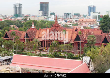 Le bâtiment du musée national de Phnom Penh, Cambodge Banque D'Images