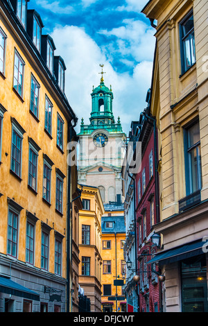 Stockholm, Suède alley. Banque D'Images