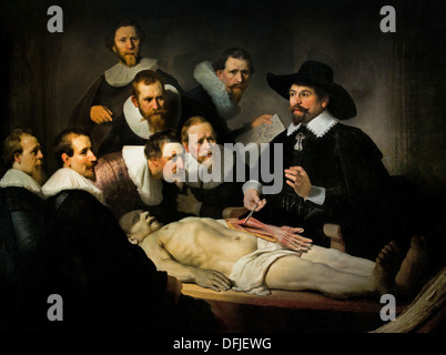 La leçon d'anatomie ( de anatomische les ) du Dr Nicolaes Tulp 1632 Harmenz Rembrandt van Rijn 1606 - 1669 Pays-Bas Néerlandais Banque D'Images