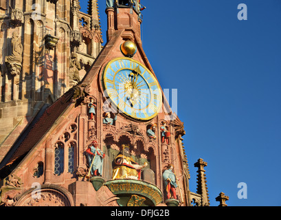 La Frauenkirche à Nuremberg, Allemagne Banque D'Images