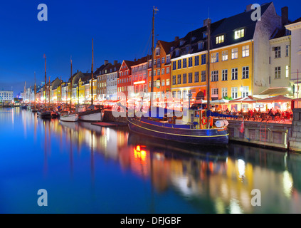 Canal de Nyhavn à Copenhague, Danemark. Banque D'Images