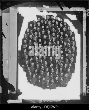 Cette photographie montre Hon. Schuyler Colfax, président de la Chambre des représentants de New York, une figure clé de la politique américaine au XIXe siècle. Colfax est un leader éminent à la Chambre et sert plus tard comme vice-président sous Ulysses S. Grant. Banque D'Images