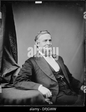 L'honorable Schuyler Colfax, le 17e vice-président des États-Unis, a servi sous le président Ulysses S. Grant. Figure politique clé de l'après-guerre de Sécession, Colfax a joué un rôle de premier plan dans la période de reconstruction et la politique américaine à la fin du XIXe siècle. Banque D'Images