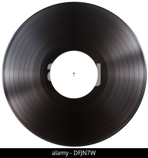 Disque vinyle LP de l'album with clipping path isolés inclus Banque D'Images