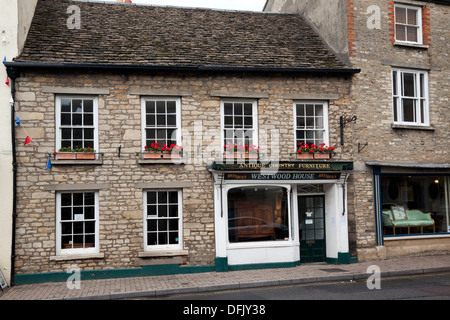 Westwood House Antique shop, long Street, Tetbury, Cotswolds, Gloucestershire, Angleterre, Royaume-Uni Banque D'Images