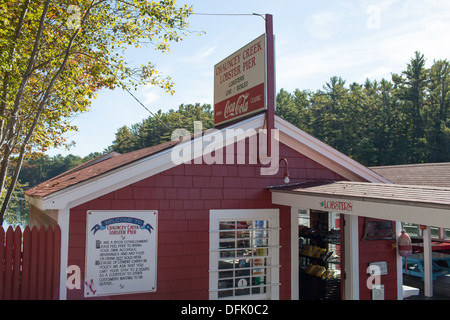 Chauncey Creek Lobster Pier Banque D'Images