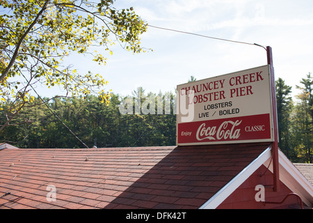 Chauncey Creek Kittery Maine Lobster Pier Point Banque D'Images