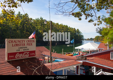 Chauncey Creek Kittery Maine Lobster Pier Point Banque D'Images