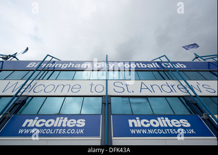 St Andrew's, stade de Birmingham City Football Club. Banque D'Images