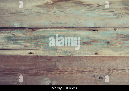 Fond de bois peinte en bleu. La texture en bois. Banque D'Images