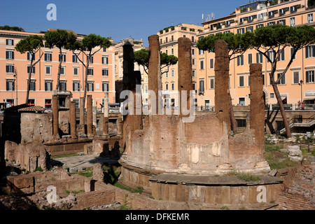 Italie, Rome, zone Sacra de Largo di Torre Argentina, temple B (2e siècle av. J.-C.) Banque D'Images