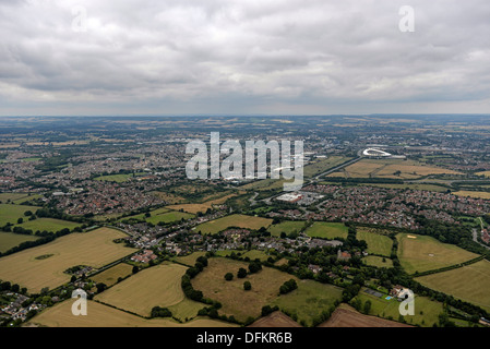 Photographie aérienne des Ashford Kent Banque D'Images