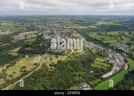 Photographie aérienne de Torrington Devon Banque D'Images