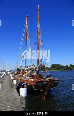 Le port musée, Kappeln Schlei, mer Baltique, Schleswig-Holstein, Allemagne Banque D'Images