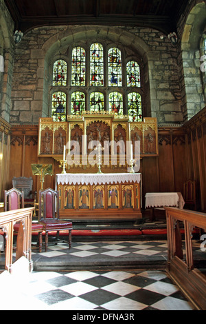 La chapelle du château, University College, communément connu sous le nom de Château, est un collège de l'Université de Durham en Angleterre. Banque D'Images