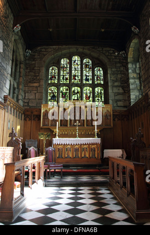 La chapelle du château, University College, communément connu sous le nom de Château, est un collège de l'Université de Durham en Angleterre. Banque D'Images