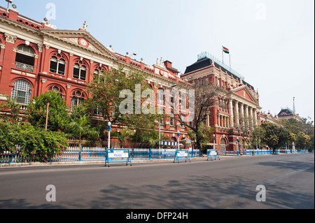 Façade d'un bâtiment public, des écrivains, Kolkata, West Bengal, India Banque D'Images