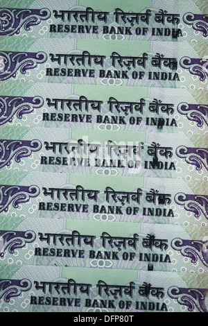 Close-up Indian Cent Rupee Note Banque D'Images