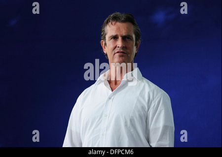 Rupert Everett, acteur anglais, assistant à l'Edinburgh International Book Festival, dimanche 18 août 2013. Banque D'Images