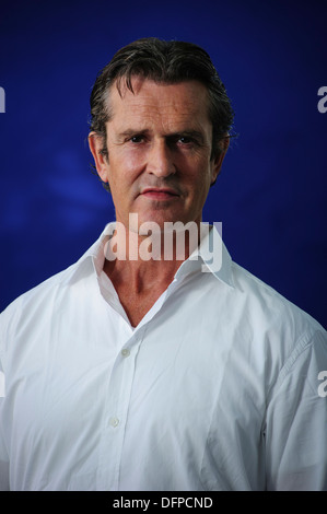 Rupert Everett, acteur anglais, assistant à l'Edinburgh International Book Festival, dimanche 18 août 2013. Banque D'Images