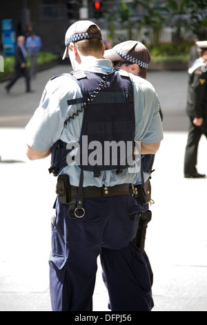 Les agents de police de la Nouvelle-Galles du Sud à Sydney Banque D'Images