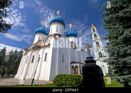 Grands monastères de la Russie. Le Trinity-Sergius Lavra. La tombe de tsar Boris Godounov Banque D'Images