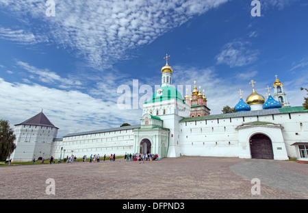 Grands monastères de la Russie. Le Trinity-Sergius Lavra. La tombe de tsar Boris Godounov Banque D'Images