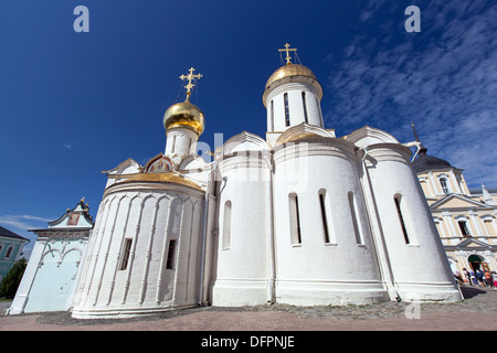 Grands monastères de la Russie. Le Trinity-Sergius Lavra. La tombe de tsar Boris Godounov Banque D'Images