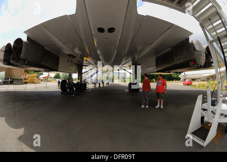 Le Concorde au Musée de Brooklands en Angleterre Banque D'Images