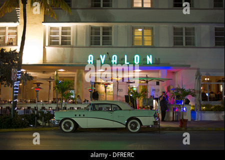 Hôtel Avalon sur Ocean Drive à Miami Beach Banque D'Images