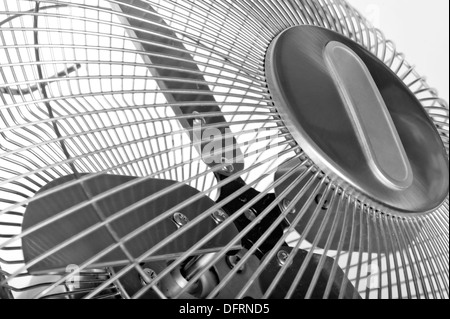 Pales de ventilateur en acier élégant close-up Banque D'Images