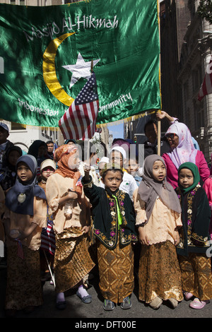 Musulman annuel Day Parade sur Madison Avenue, New York City Banque D'Images