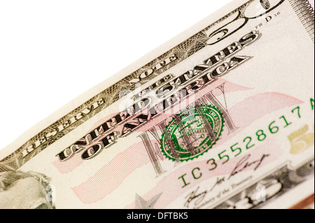 Close-up de cinquante dollars (50) US Banknote Banque D'Images