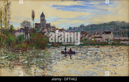 Claude MONET - La Seine à Vétheuil - 1880 - Musée d'Orsay - Paris Banque D'Images