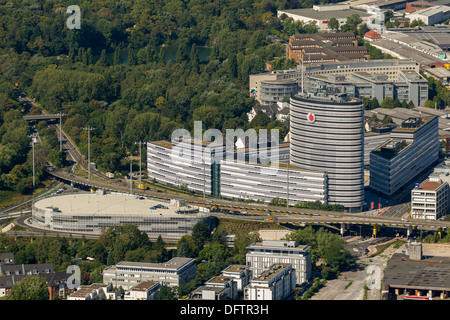 Vue aérienne, Vodafone GmbH Düsseldorf, siège de l'autoroute B7 Campus, Vodaphone, District 04 Düsseldorf Heerdt, Düsseldorf Banque D'Images