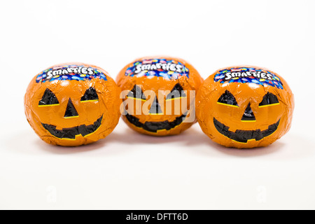 Trois bonbons de l'halloween. Banque D'Images