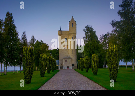 La tour d'Ulster, Irlandais Première Guerre mondiale une mémoire des hommes de la 36e Division d'Ulster à Thiepval, bataille de la Somme, France Banque D'Images