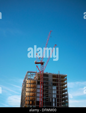 Site de construction - les nouvelles constructions - maisons neuves - nouveaux bureaux. Banque D'Images