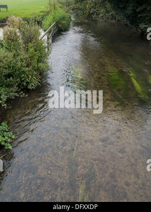 Rivière Wye un chalkstream Chilterns, Bourne End, Buckinghamshire, UK Banque D'Images