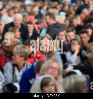 Les concerts d'été dans le parc, "des monstres et des hommes", Reykjavik, Islande Banque D'Images